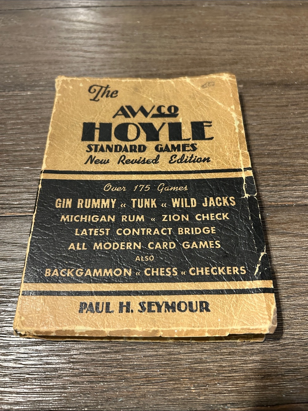 Vintage AW co Hoyle standard games book 1943 card games billiards chess